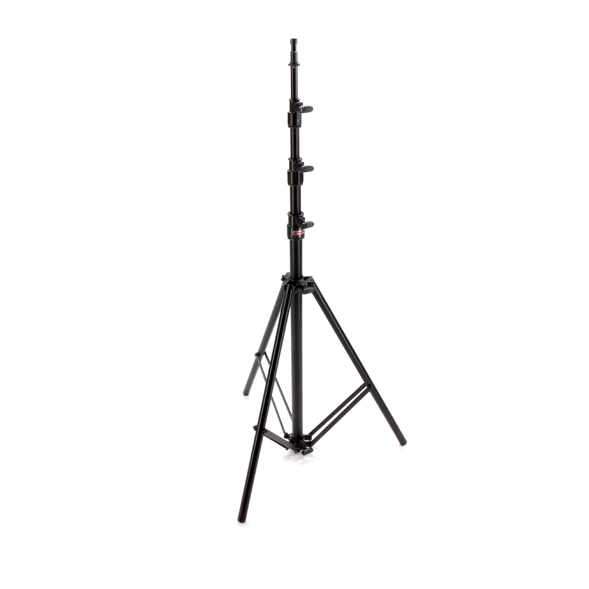 One Matthews B387485 Medium Duty Maxi light stand in black aluminum