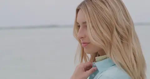 USPA Turquoise Collar Profile. lifestyle visual reference, composition and color reference.