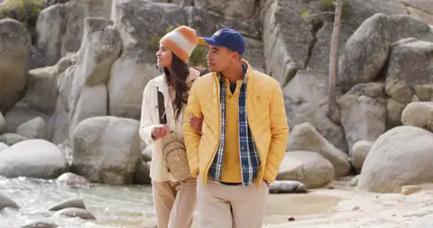 USPA Yellow Jacket Couple Shoreline. marine_lifestyle visual reference, composition and color reference.